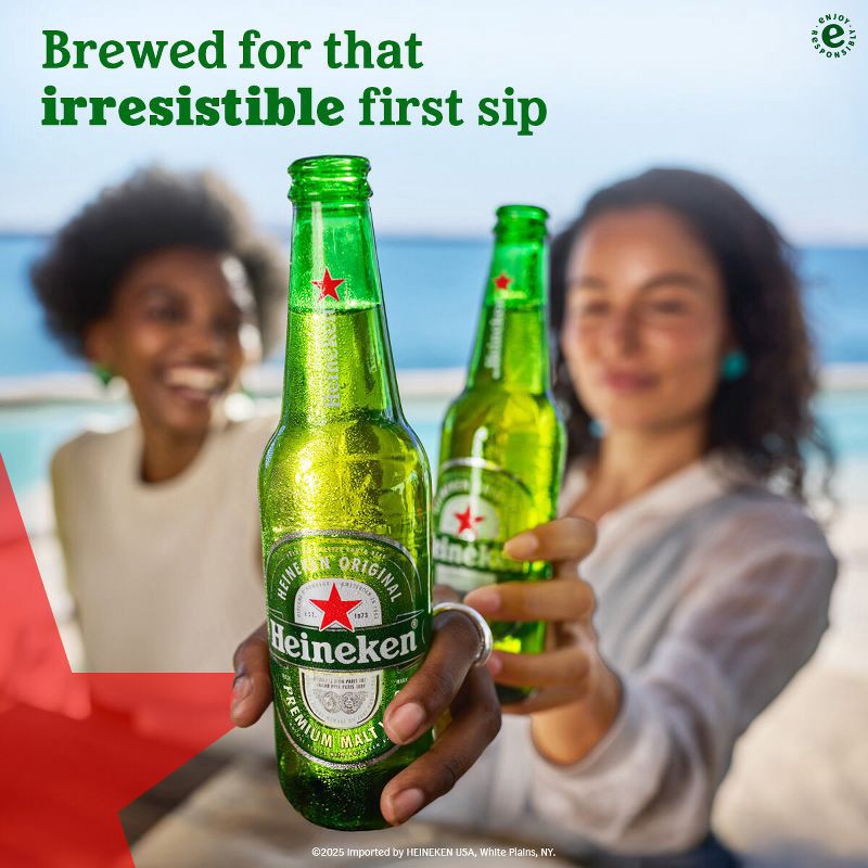 slide 5 of 8, Heineken Original Lager Beer - 12pk/12 fl oz Bottles, 12 ct; 12 fl oz