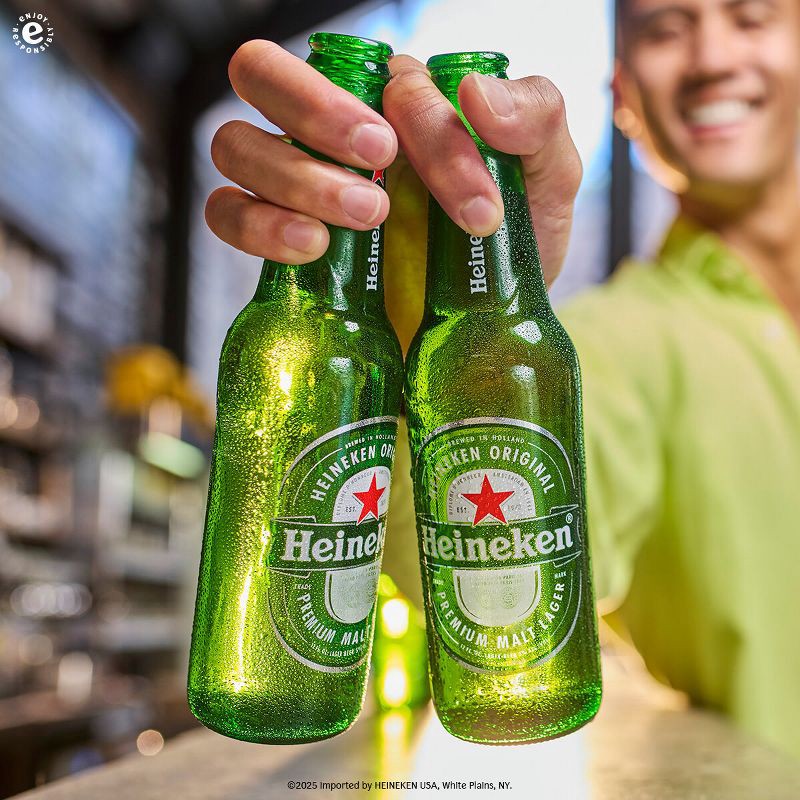 slide 6 of 8, Heineken Original Lager Beer - 12pk/12 fl oz Bottles, 12 ct; 12 fl oz