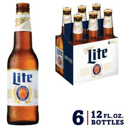 Miller Lite Beer - 6pk/12 fl oz Bottles