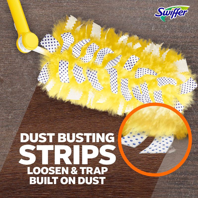 slide 7 of 16, Swiffer Dusters Heavy Duty Extendable Handle and Duster Refill Dusting Kit - 4ct, 4 ct