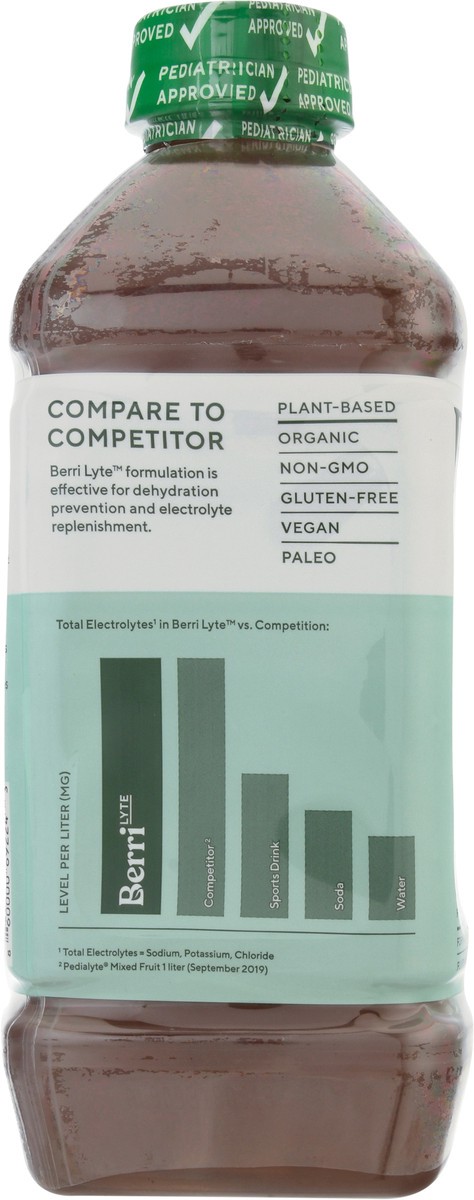 slide 7 of 12, Berri Lyte Organic Cherry Flavor Plant-Based Electrolyte Solution - 1.10 qt, 1 liter