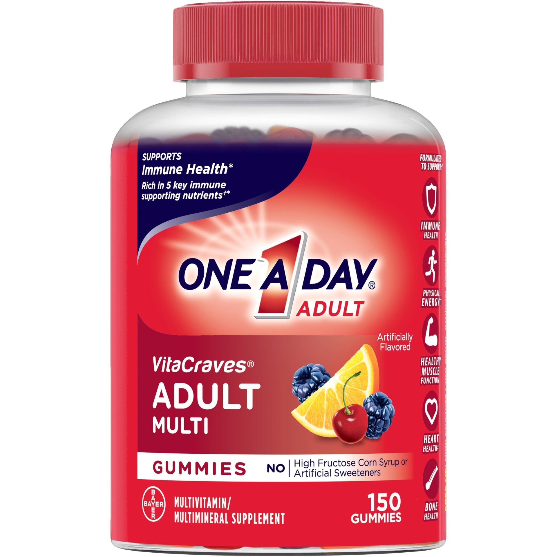 slide 1 of 5, One A Day Multivitamin Regular Gummies - 150ct, 150 ct