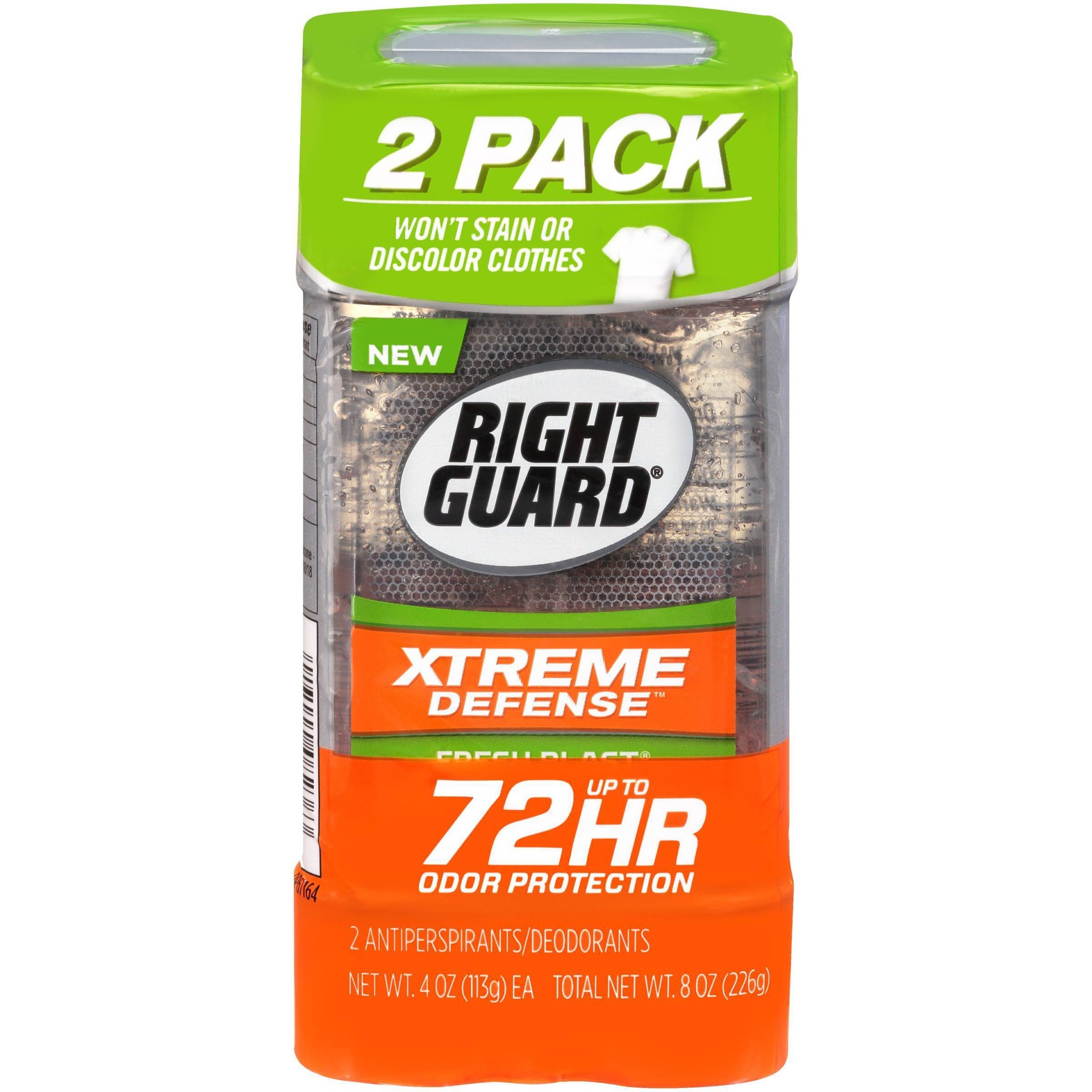 slide 1 of 3, Right Guard Total Defense Fresh Blast Clear Gel, 2 ct