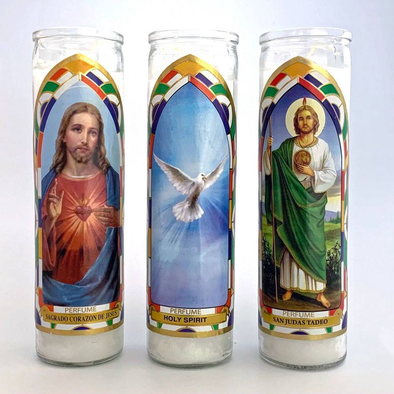 slide 3 of 3, Jar Candle Sagrado Corazon De Jesus White Vanilla - Continental Candle, 1 ct