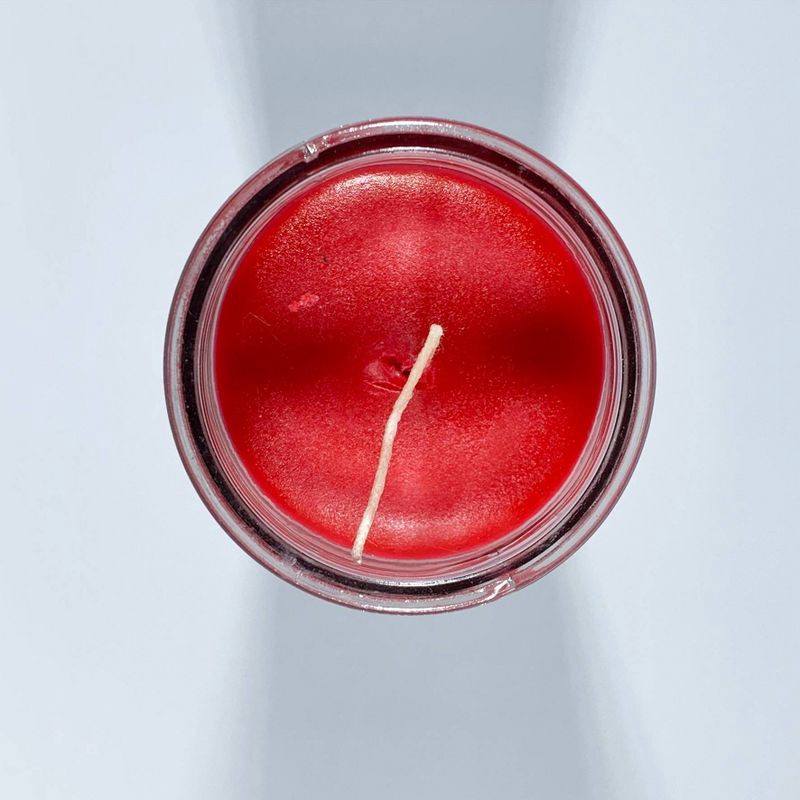 slide 3 of 3, Jar Candle Red 11.3oz - Continental Candle: Paraffin Wax, 100hr Burn Time, Glass Container, Single Wick, 11.3 oz