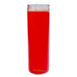 Jar Candle Red 11.3oz - Continental Candle: Paraffin Wax, 100hr Burn Time, Glass Container, Single Wick