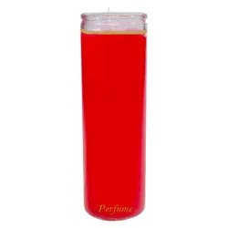 Jar Candle Red 11.3oz - Continental Candle: Paraffin Wax, 100hr Burn Time, Glass Container, Single Wick