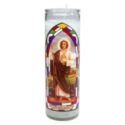 Jar Candle San Judas Tadeo White - Continental Candle
