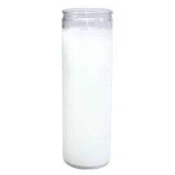 11.3oz Unscented Glass Jar Candle White - Continental Candle