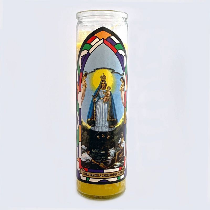 slide 2 of 4, Jar Candle Nuestra Sinora Caridad Del Cobre Yellow - Continental Candle, 1 ct