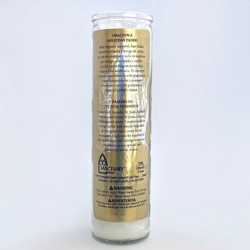 slide 3 of 4, Jar Candle San Judas Tadeo White Vanilla - Continental Candle, 1 ct