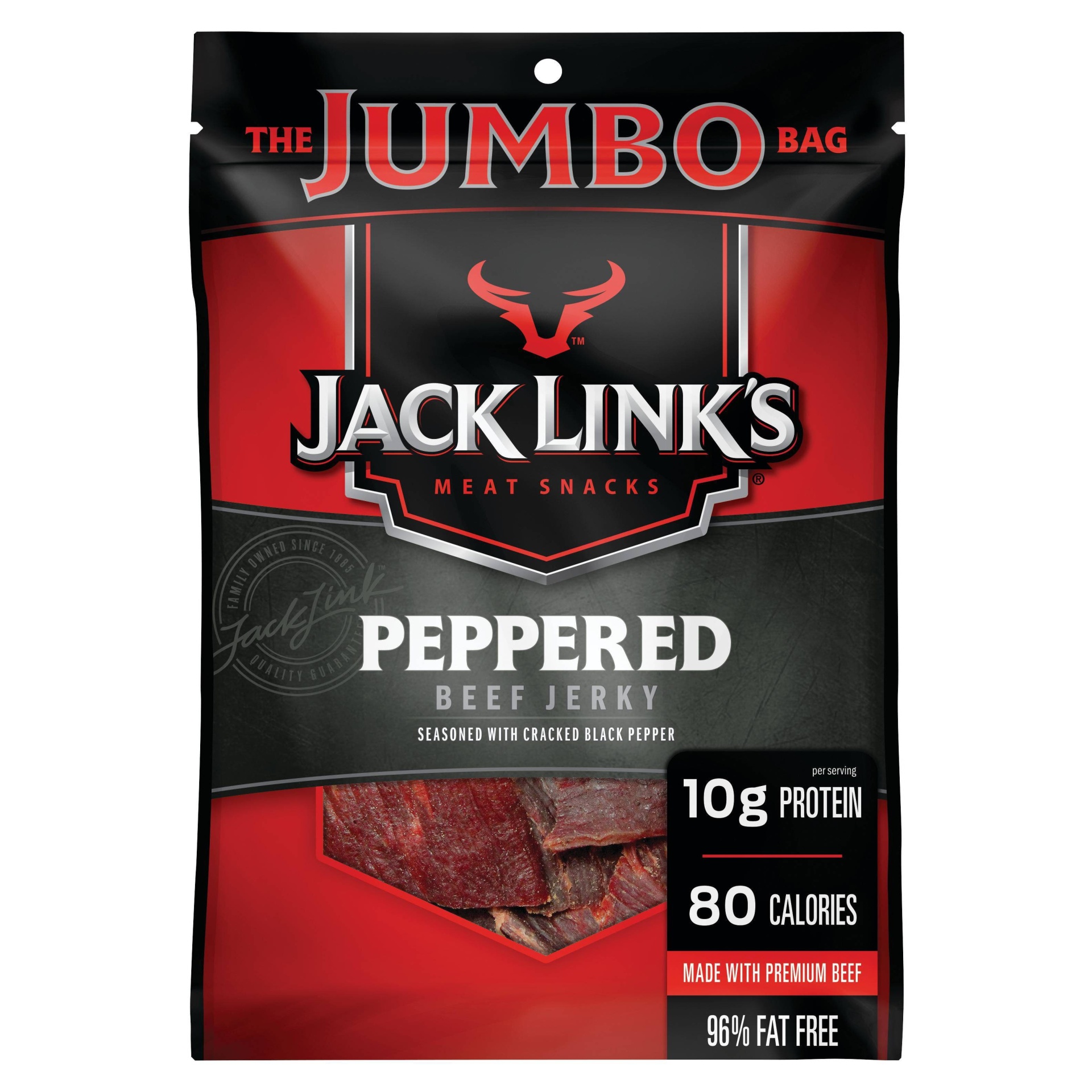 slide 1 of 1, Jack Link's Peppered Beef Jerky, 5.85 oz