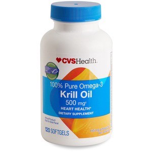 slide 1 of 1, CVS Health Omega-3 Krill Oil, 120 ct