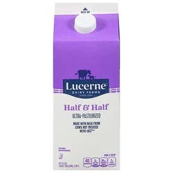 Lucerne Half & Half Ultra-Pasteurized Grade A - 64 Fl. Oz.