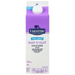 Lucerne Half & Half Ultra-Pasteurized Fat Free - 32 Fl. Oz.