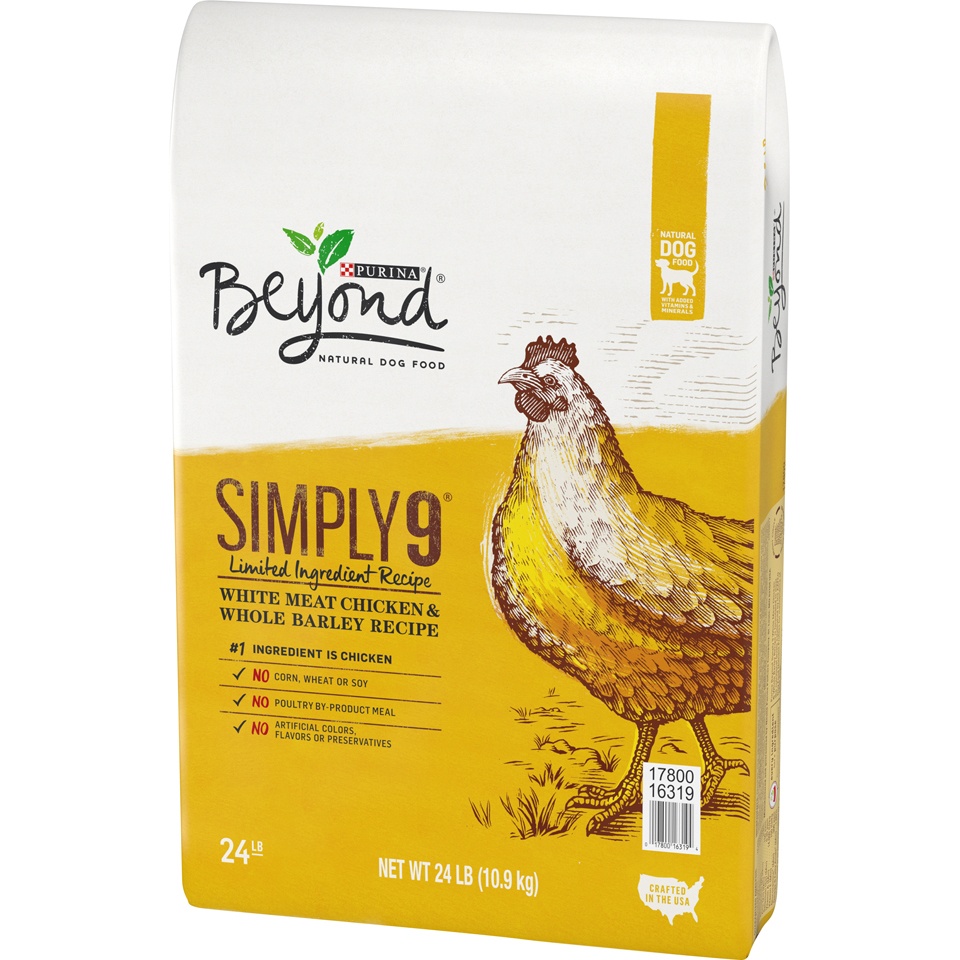 slide 3 of 9, Purina Beyond Simply 9 White Meat Chicken And Whole Barley Dry Dog Food, 24 lb