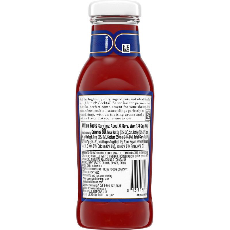slide 8 of 13, Heinz Original Cocktail Sauce - 12oz, 12 oz