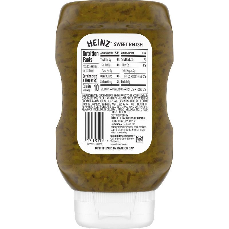 slide 7 of 9, Heinz Sweet Relish - 12.7 fl oz, 12.7 fl oz