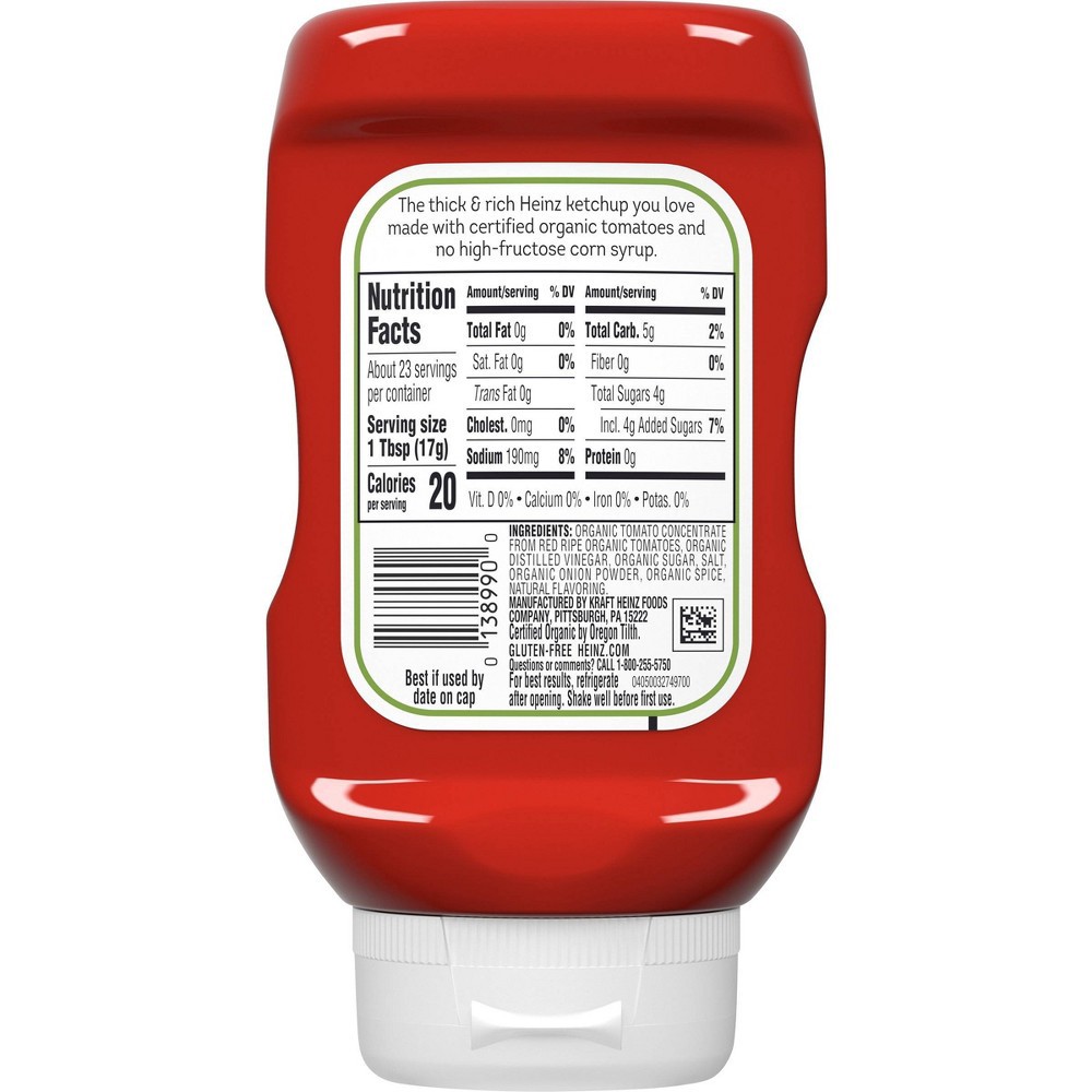 slide 8 of 13, Heinz Organic Tomato Ketchup - 14oz, 14 oz