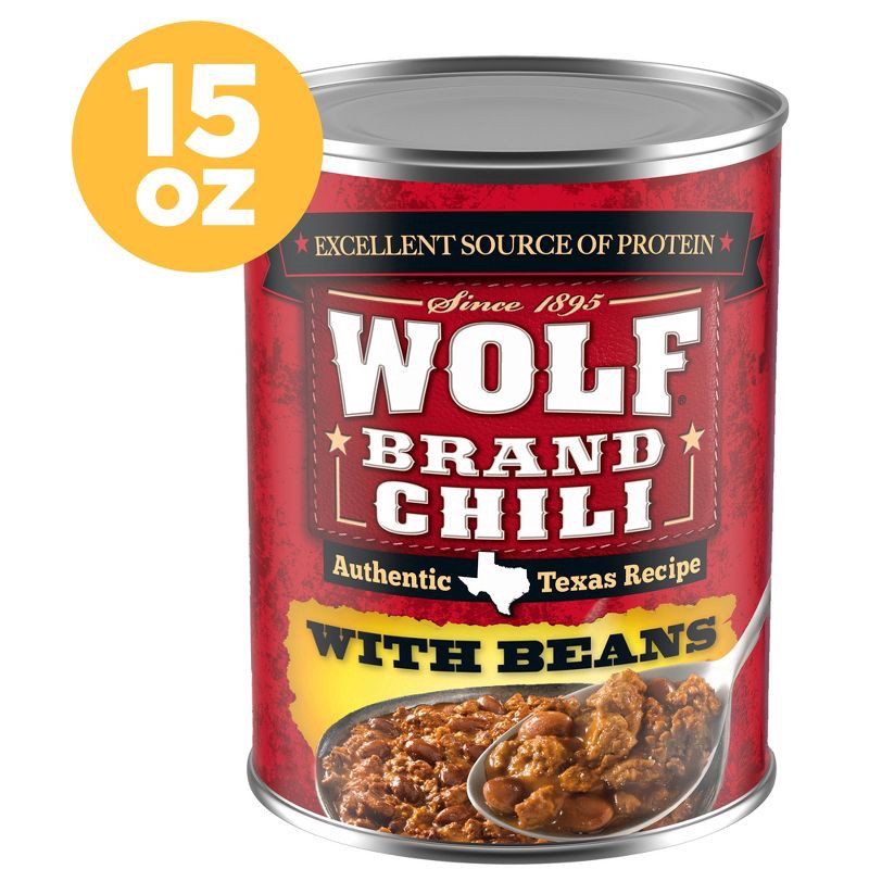slide 1 of 6, Wolf Brand Chili with Beans - 15oz, 15 oz