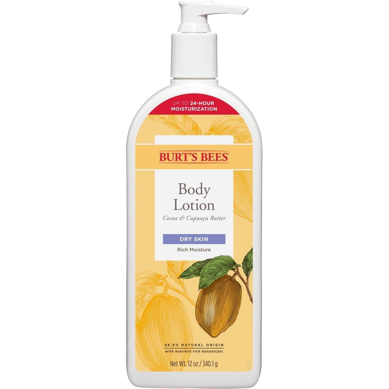 slide 1 of 2, Burt's Bees Cocoa and Cupuacu Butters Body Lotion - 12oz, 12 oz