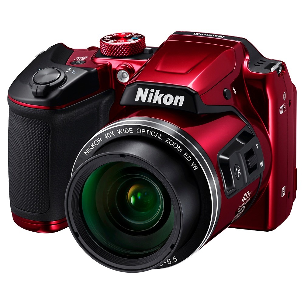 slide 2 of 10, Nikon COOLPIX B500 16MP Digital Camera with 40x Optical Zoom - Red, 1 ct