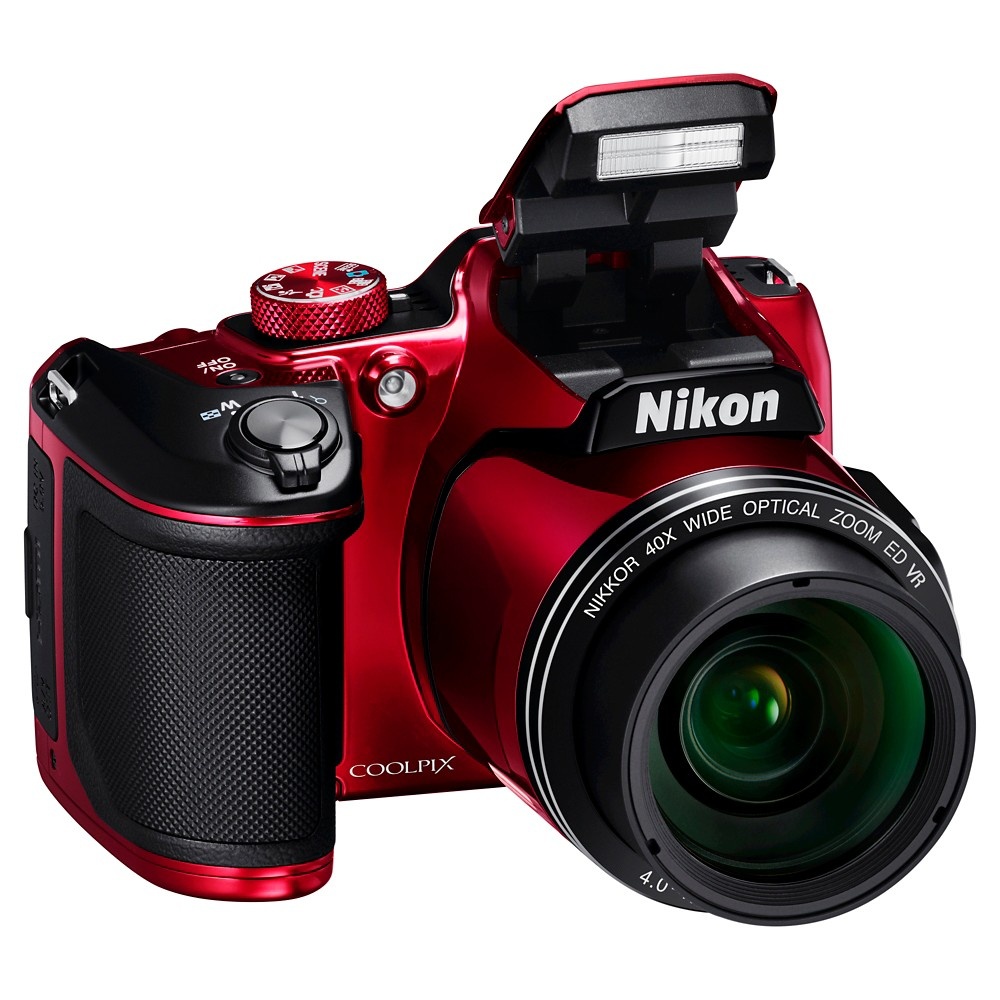 slide 8 of 10, Nikon COOLPIX B500 16MP Digital Camera with 40x Optical Zoom - Red, 1 ct