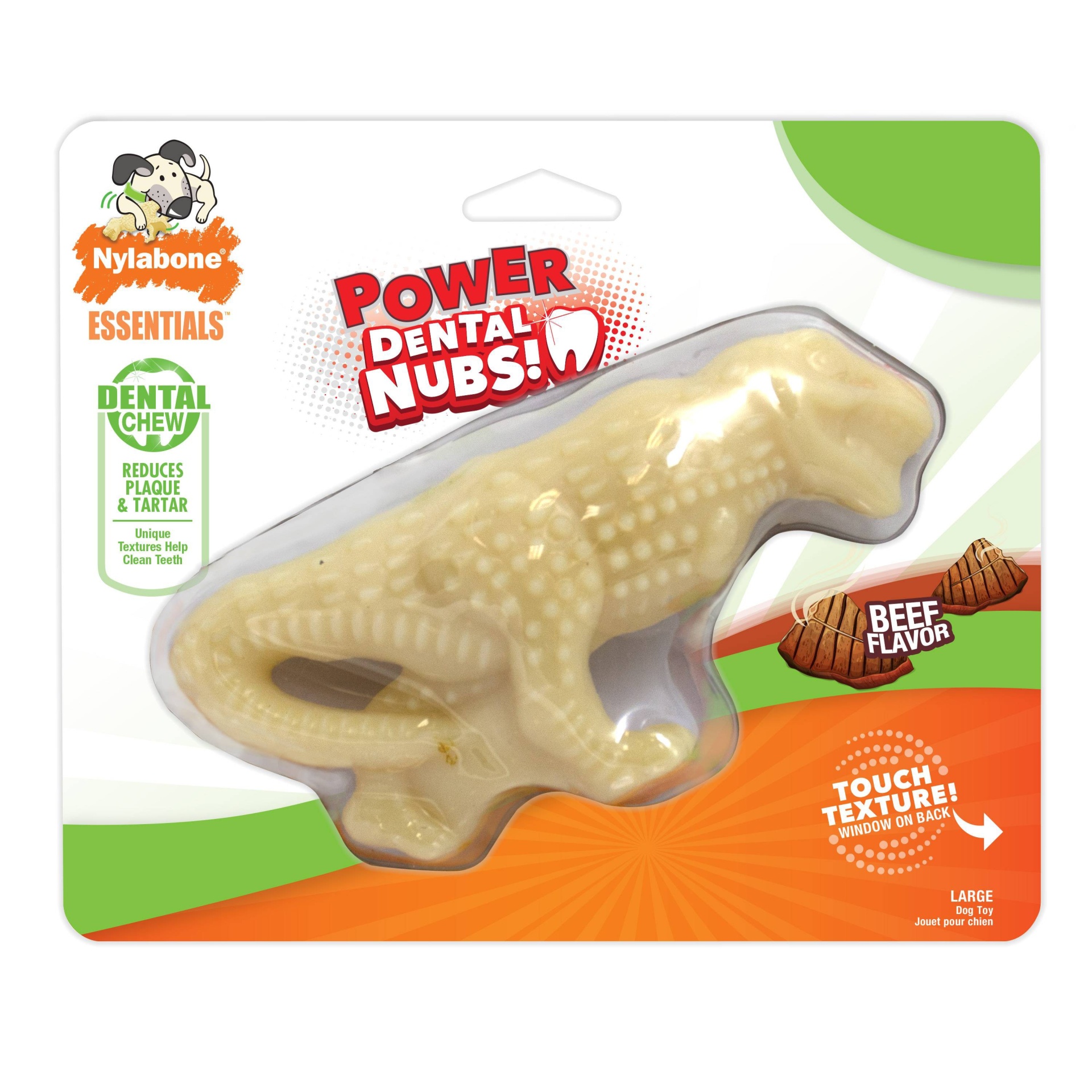 slide 1 of 1, Nylabone T-Rex Pet Toy - Beef Flavored, 1 ct