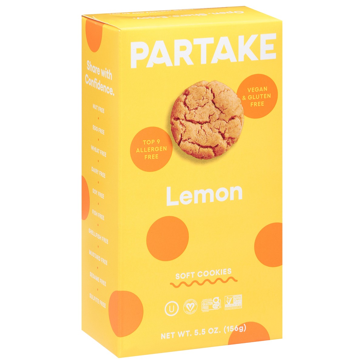 slide 10 of 12, Partake Soft Lemon Cookies 5.5 oz, 5.5 oz