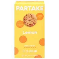 Partake Soft Lemon Cookies 5.5 oz