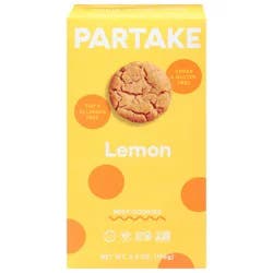 Partake Soft Lemon Cookies 5.5 oz
