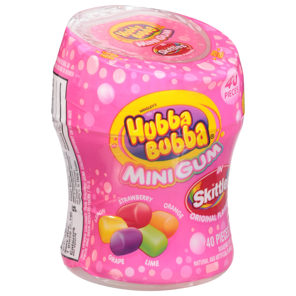 slide 1 of 3, Hubba Bubba Sugarfree Skittles Original Flavors! Mini Gum 40 Each, 40 ct