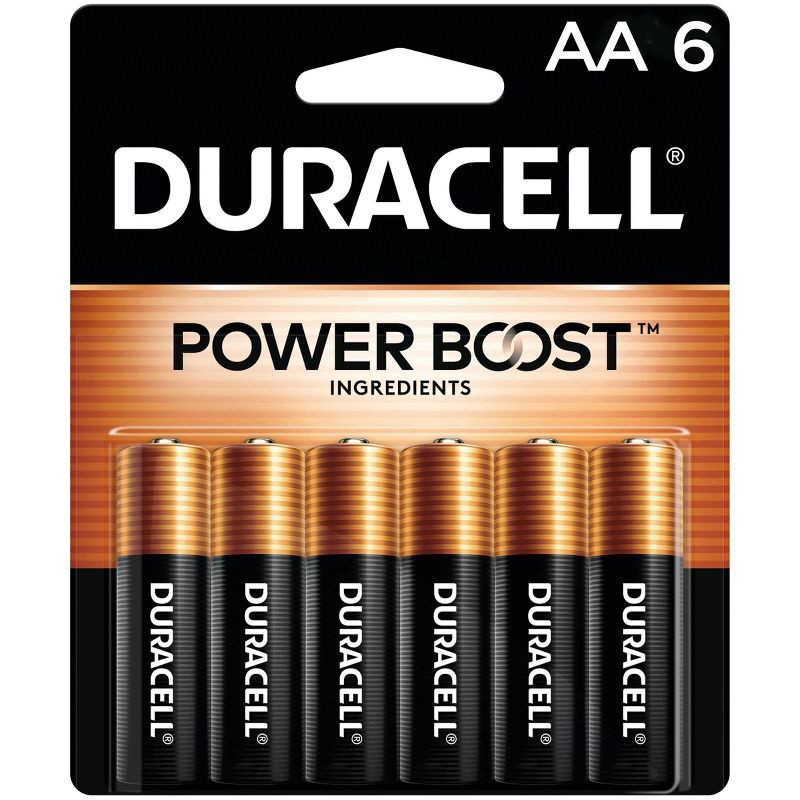slide 1 of 6, Duracell Coppertop AA Batteries - 6pk Alkaline Battery, 6 ct