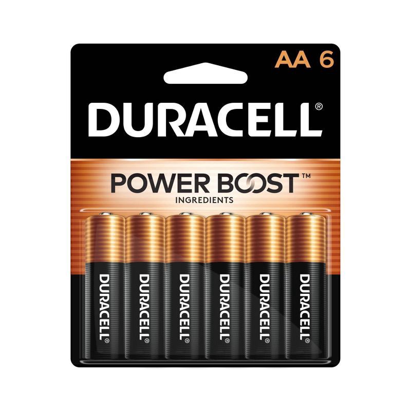 slide 1 of 6, Duracell Coppertop AA Batteries - 6pk Alkaline Battery, 6 ct