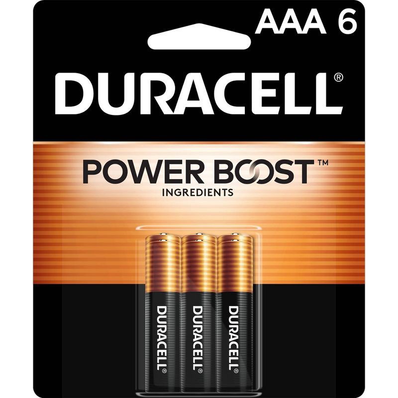 slide 1 of 6, Duracell Coppertop AAA Batteries - 6pk Alkaline Battery, 6 ct