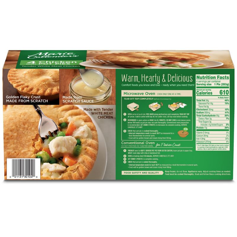 slide 4 of 5, Marie Callender's Frozen Chicken Pot Pie - 4ct/40oz, 4 ct, 40 oz