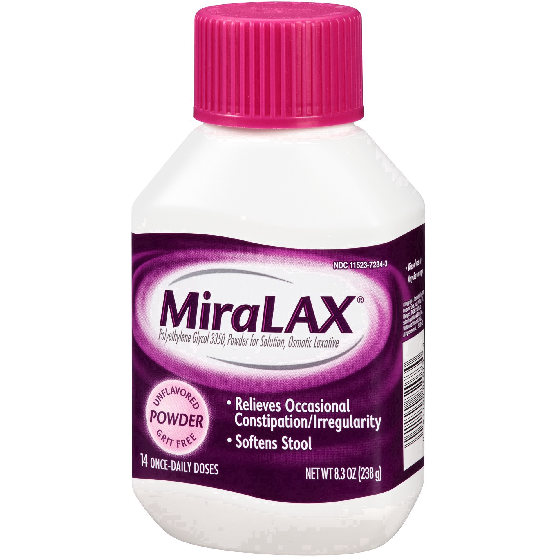 slide 24 of 37, Miralax Powder Osmotic Unflavored Laxative 8.3 oz Bottle, 