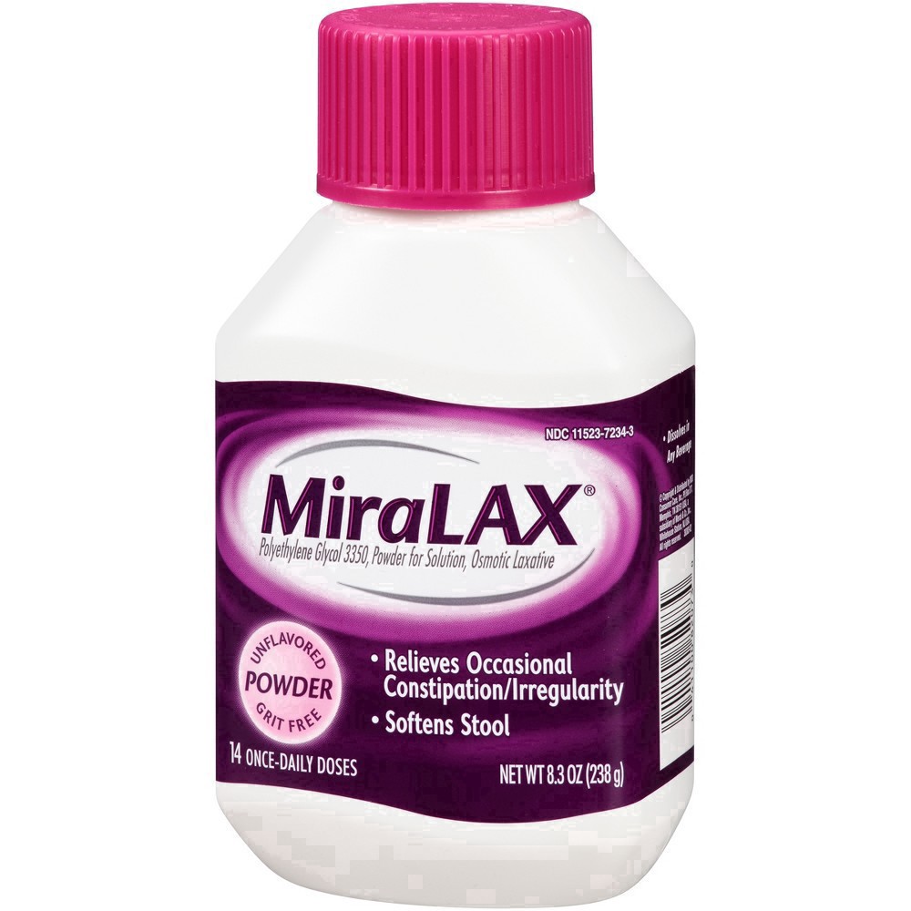 slide 16 of 37, Miralax Powder Osmotic Unflavored Laxative 8.3 oz Bottle, 