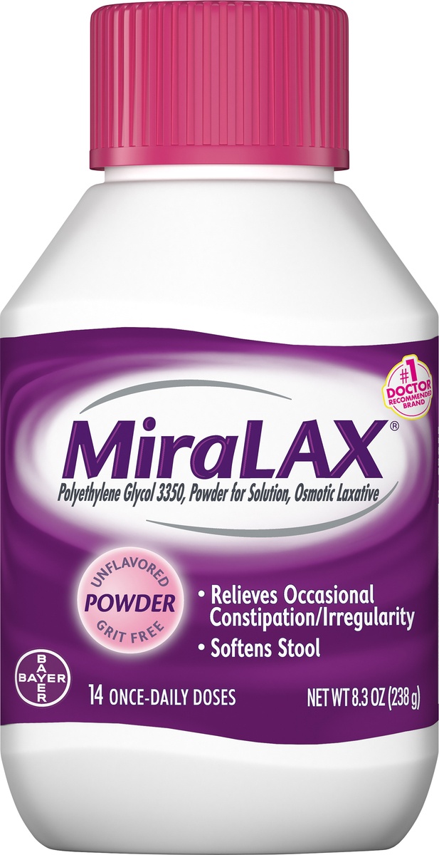 slide 5 of 7, MiraLax Laxative Powder 14 Days, 8.3 oz