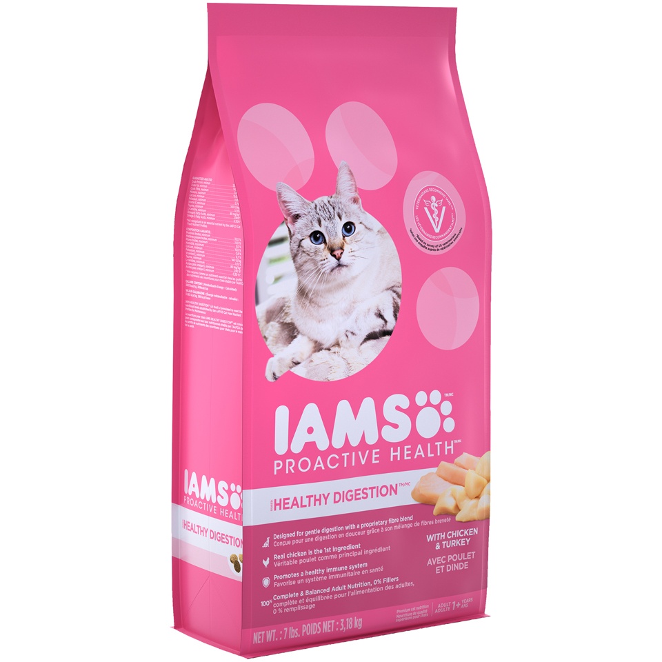 slide 2 of 9, IAMS Sensitive Stomach Proactive Health Cat Food, 7 lb