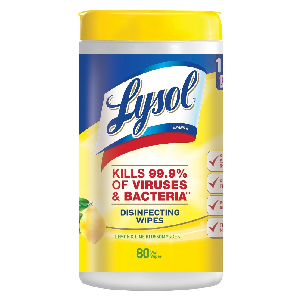 slide 2 of 7, Lysol Lemon Disinfecting Wipes 320 Wipes, 320 ct