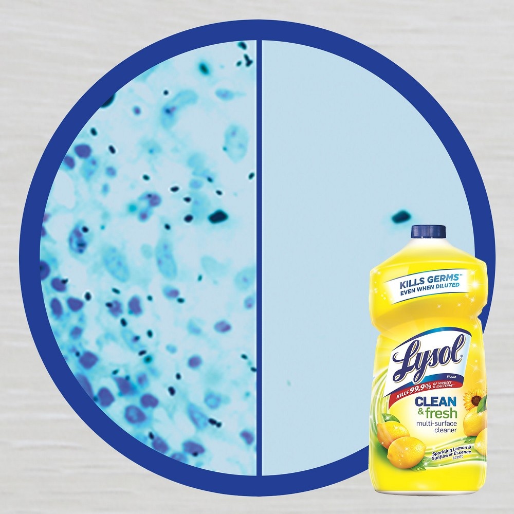 slide 2 of 6, Lysol Power And Fresh All Purpose Lemon Sunflower Scent Cleaner, 48 oz