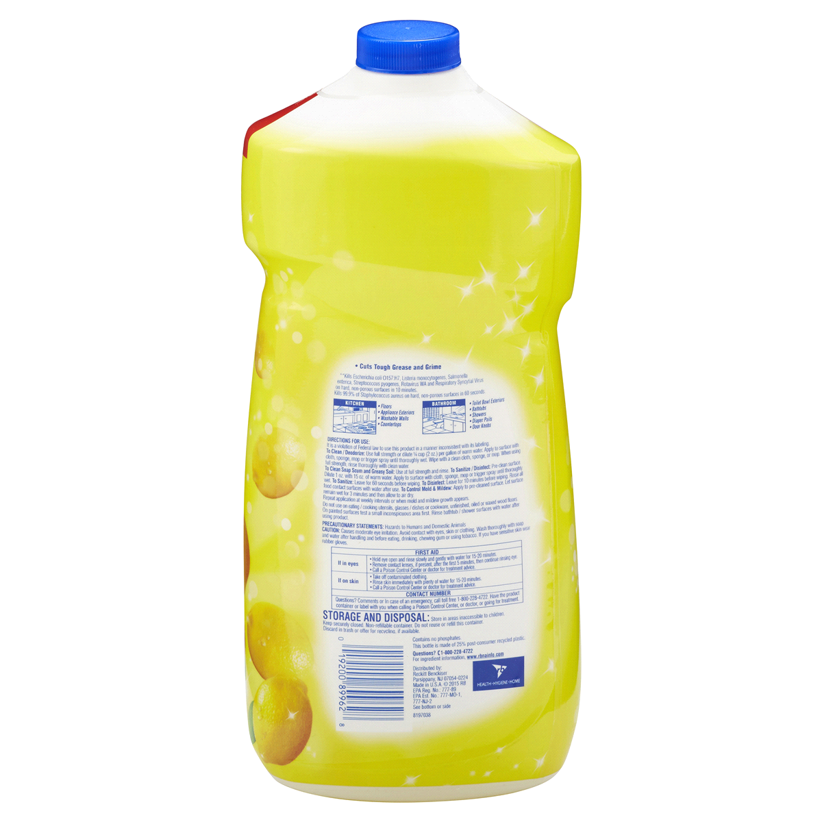 slide 6 of 6, Lysol Power And Fresh All Purpose Lemon Sunflower Scent Cleaner, 48 oz