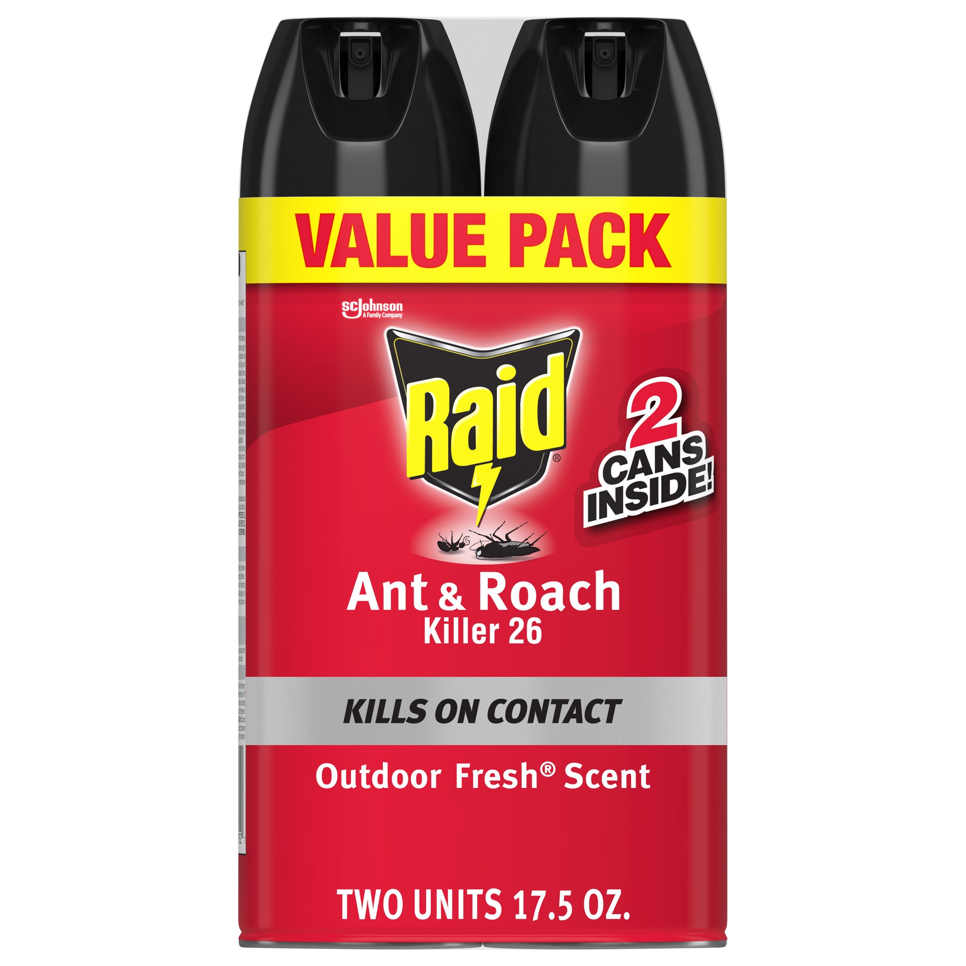 slide 2 of 5, Raid Outdoor Fresh Ant/Roach Killer 2Pk, 35 oz