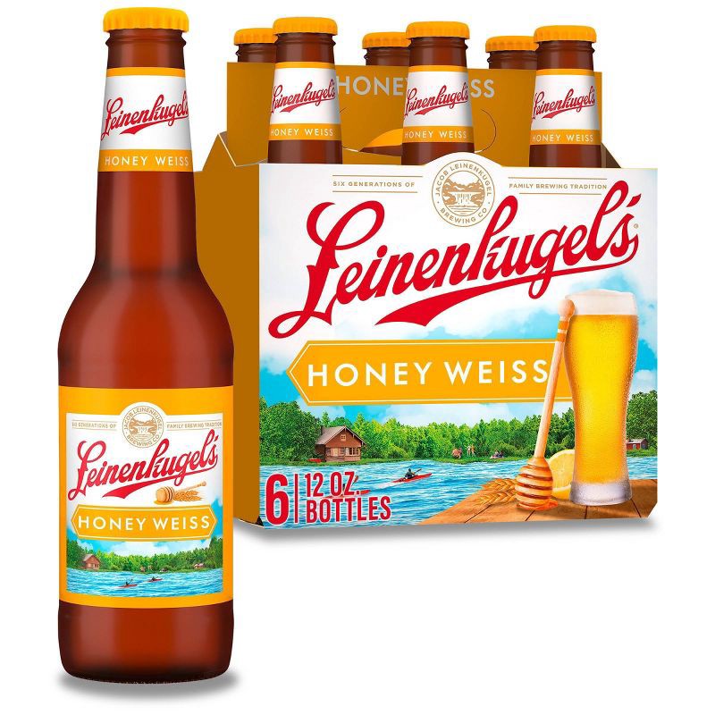 slide 1 of 8, Leinenkugel's Honey Weiss Beer - 6pk/12 fl oz Bottles, 6 ct; 12 fl oz