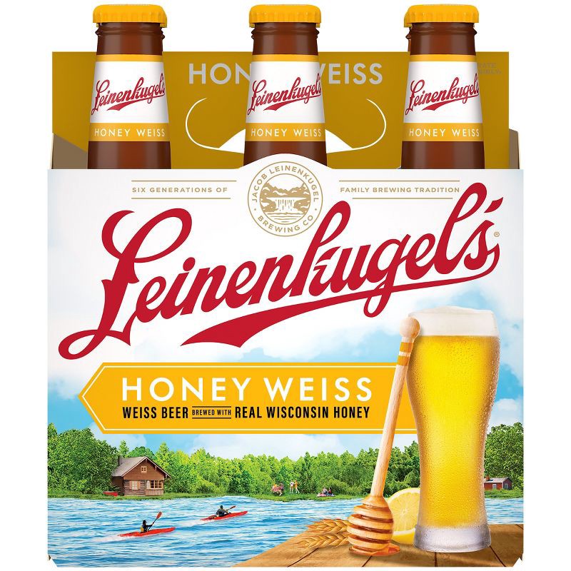 slide 7 of 8, Leinenkugel's Honey Weiss Beer - 6pk/12 fl oz Bottles, 6 ct; 12 fl oz