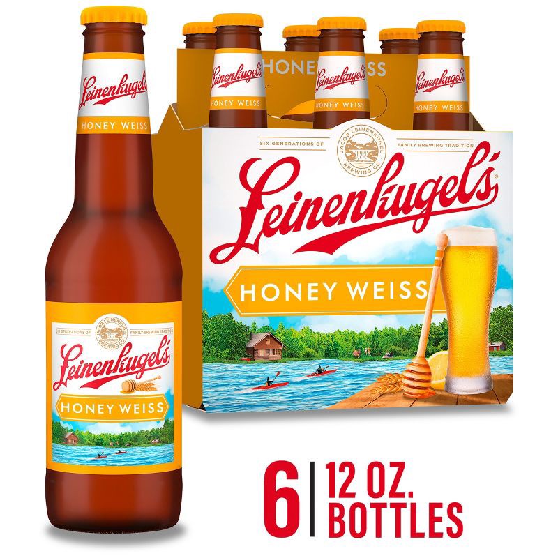 slide 1 of 1, Leinenkugel's Honey Weiss Beer - 6pk/12 fl oz Bottles, 6 ct; 12 fl oz