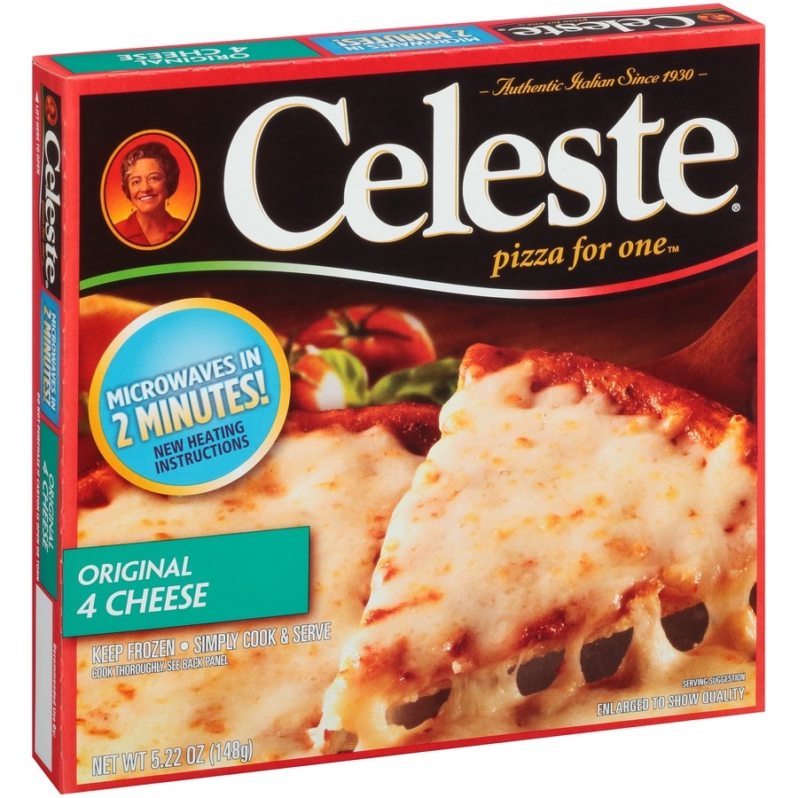 slide 1 of 1, Celeste Original Four Cheese Pizza For One, 5.22 oz