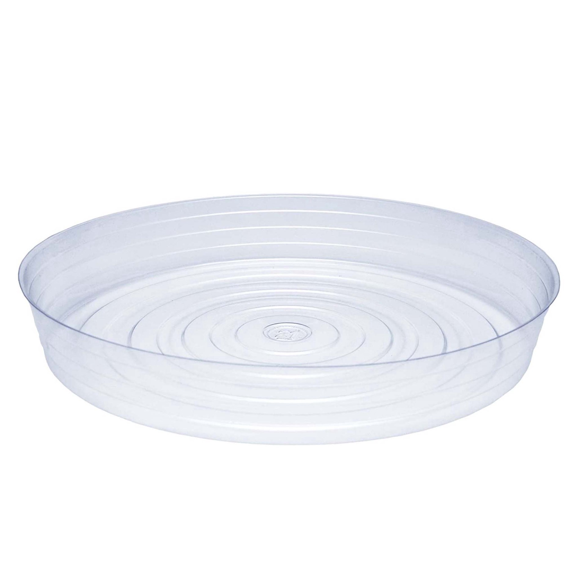slide 1 of 1, Curtis Wagner Plastics Clear Vinyl Plant Saucer, 4 in