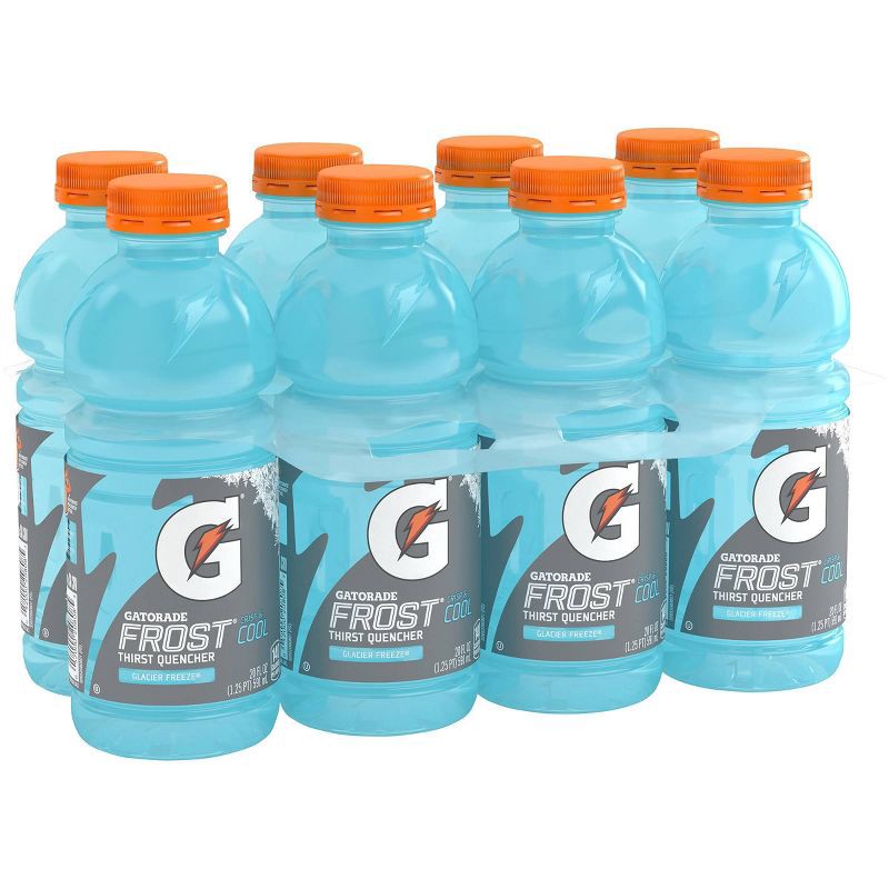 slide 2 of 7, Gatorade Frost Glacier Freeze Sports Drink - 8pk/20 fl oz Bottles, 8 ct; 20 fl oz